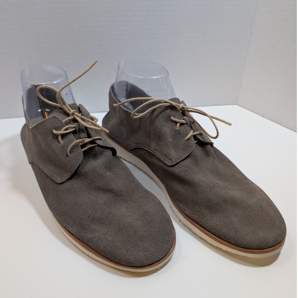 Nisolo Sedona Lightweight Derby Oxford Tie Shoes Suede Grey Casual Men 9 Minimal